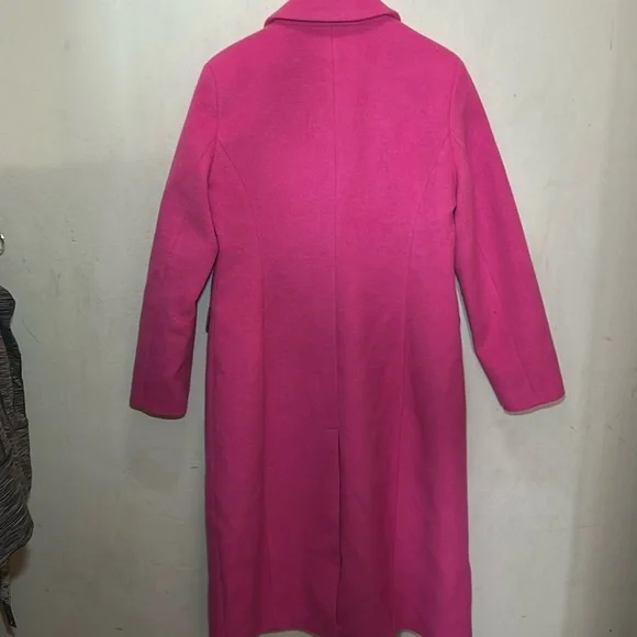 Avec Les Filles Longline Coat in Fuchsia Size Large NWOT - Picture 4 of 8
